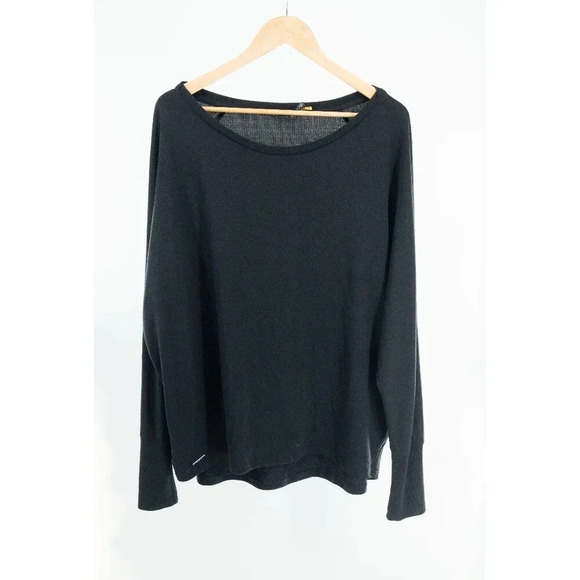 Polo Ralph Lauren Tops - Polo Ralph Lauren Women's Tech Terry Long sleeve Pullover Black | XL